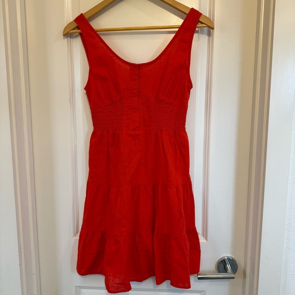 Arizona Jean Company Dresses & Skirts - Arizona Jean Company red tiered cottagecore Dress size XS coquette Americana